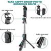 Wireless Selfie Stick Tripod Stand Bluetooth Remote Extendable Tripod for iPhone Android Mobile Phone Tiktok Live Streaming