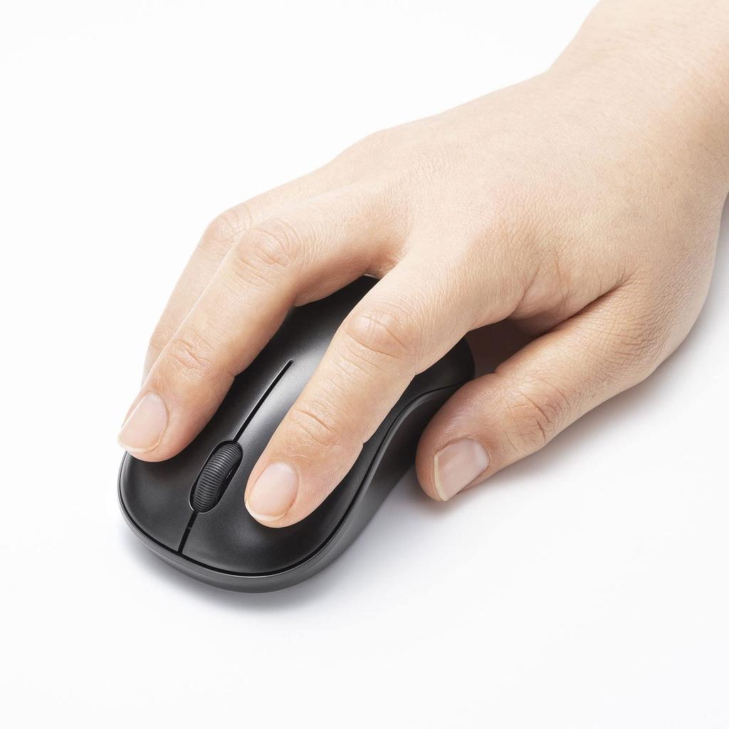 Sanwa Supply Bluetooth Blue LED Mouse Black MA-BB312BK