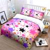 Colorful Starry Bedding Set Bedding Duvet Cover Set Duvet Cover Pillowcases (1 * Duvet Cover 2 * Pillowcases, without duvet insert)