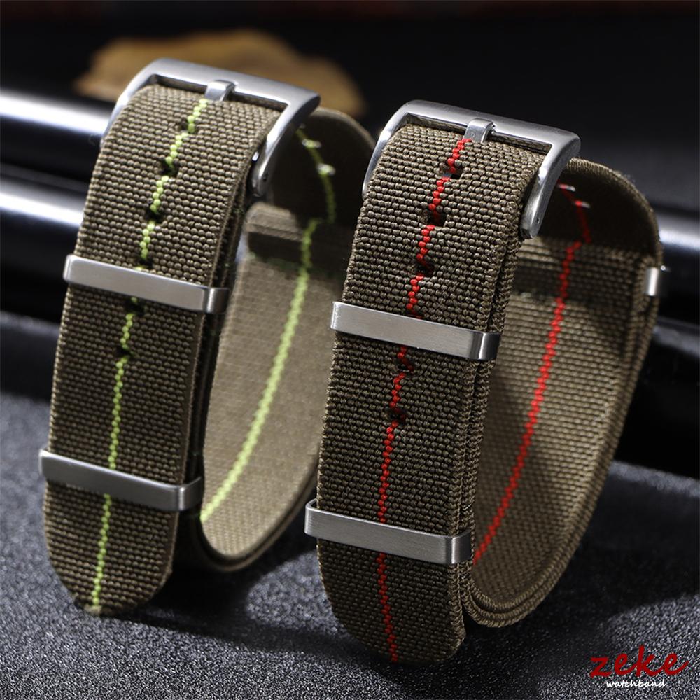 18/20/22mm Elastic Woven Nylon Watch Strap Universal Wristband Breathable Comfortable Watchband for Omega for Seiko for IWC