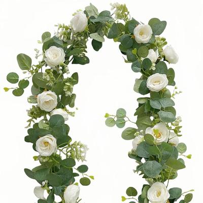 Eucalyptus Vine and Leaves Artificial Table Decoration for Home and Wedding