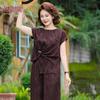 YUZHAOLIN Women's Plus Size Summer Two-Piece Outfit