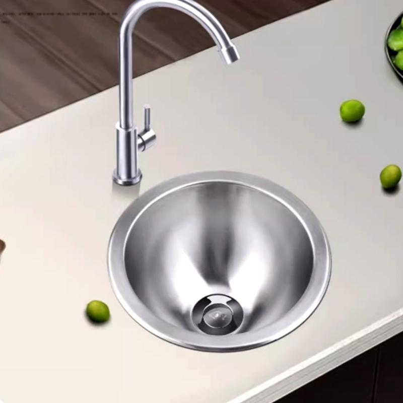 Practical Sturdy Stainless Steel Conical Basins Perfect for Balconies Room and Tight Areas Easy Installion Designs