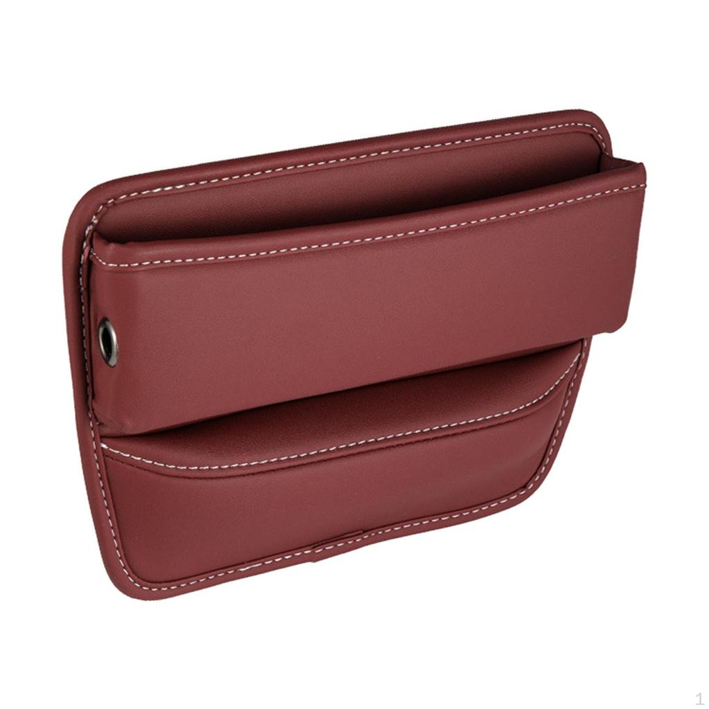 Car Gap Filler Easy To Install Storage Automotive Accessories Multifunction PU Console Organizer for