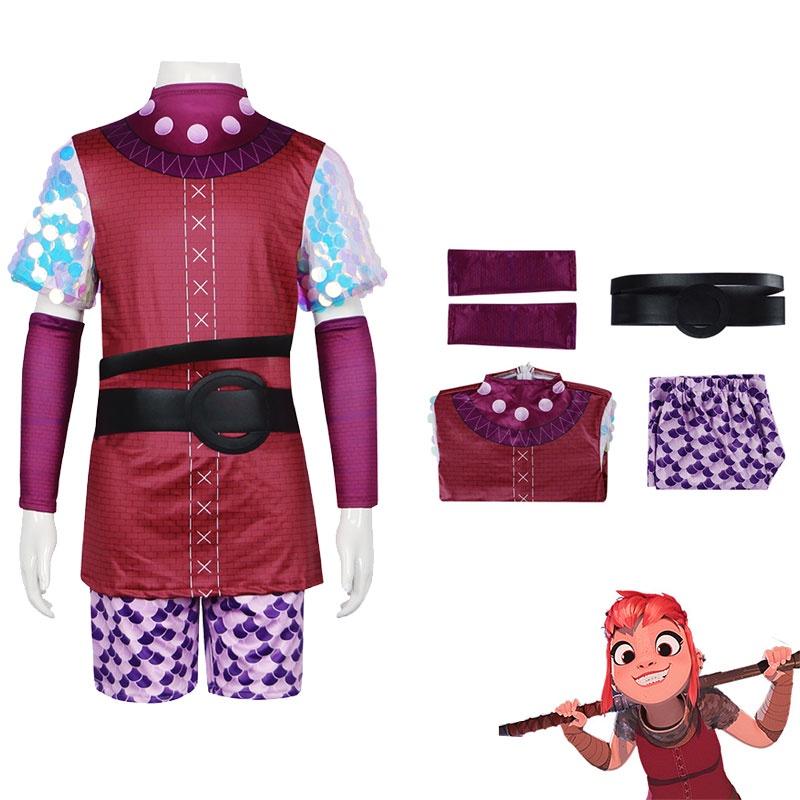 

Nimona Cosplay Girls Costume Animated Film Theme Halloween Performance Clothing 160cm/62.99in
