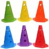 12/18Pcs Plastic Agility Cone Training Maker Bucket Soccer Obstacle Cone