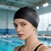 Verstellbare Silikon-Badekappe Wasserdichte Badekappen Große Kapazität Elastisch Flexibel Schwimmkappen Tauchen Schwimmausrüstung