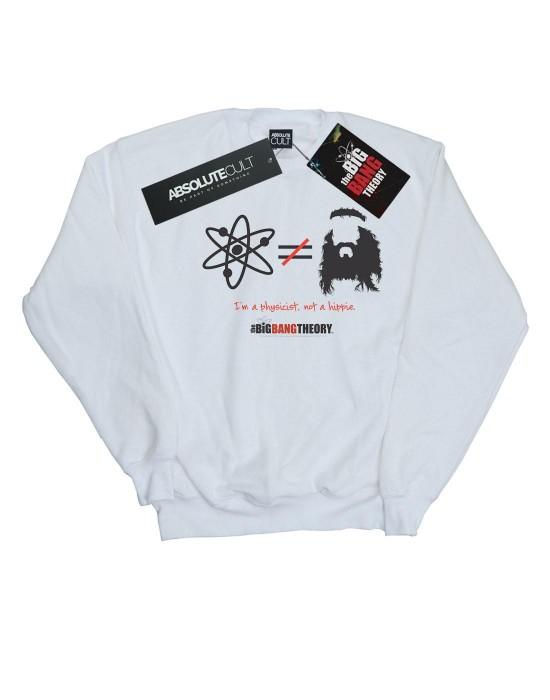 The Big Bang Theory Felpa da uomo in cotone I Am A Physicist Not A Hippie