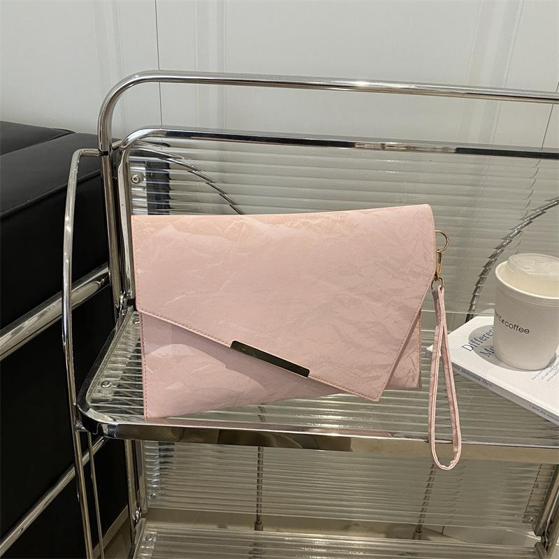 Niche design high-quality bag women's 2025 versatile foreign style diagonal iron clutch bag fashion envelope bag small square bag