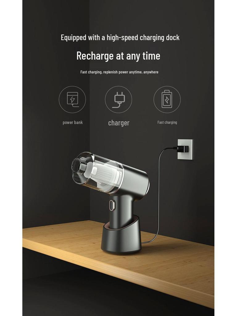 Handheld Cordless High-Power Vacuum Cleaner for Car and Home