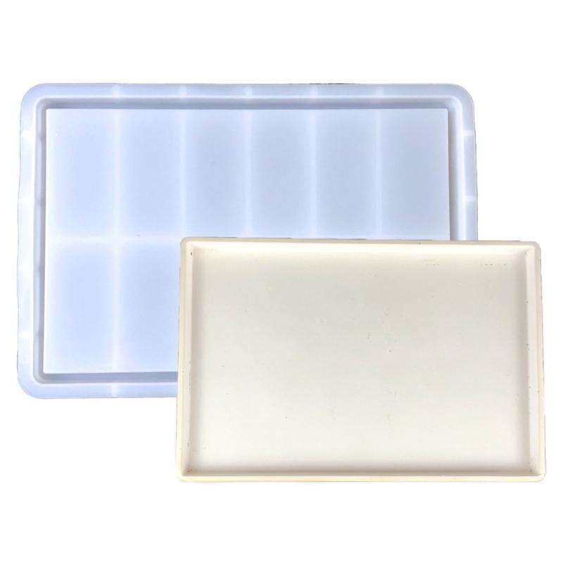 Irregular Saucer Shape Mould Square Cups Tray Casting Mould Durable Resin Molds for Unique Ornaments Silicone Molds
