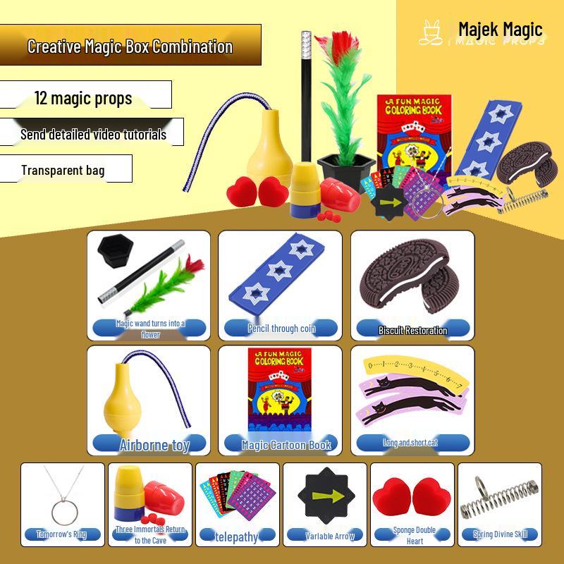 Magic Props Set: Educational Performance Kit for Boys and Girls - Perfect Festival or Birthday Gift