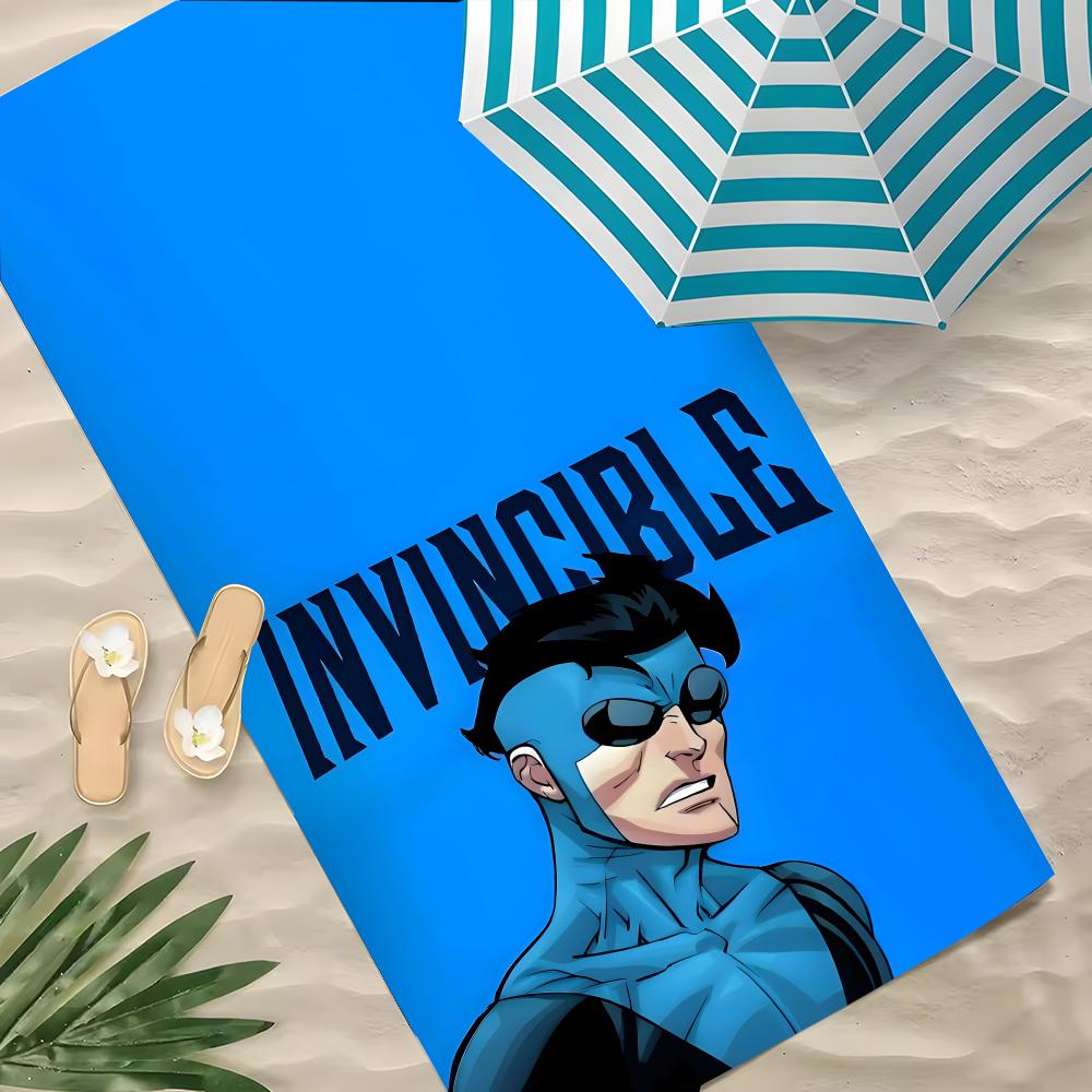 Movie Invincible Towel Polyester Beach Towel Quick Dry Sand Free Bath Towel for Summer Pool Travel Vacation