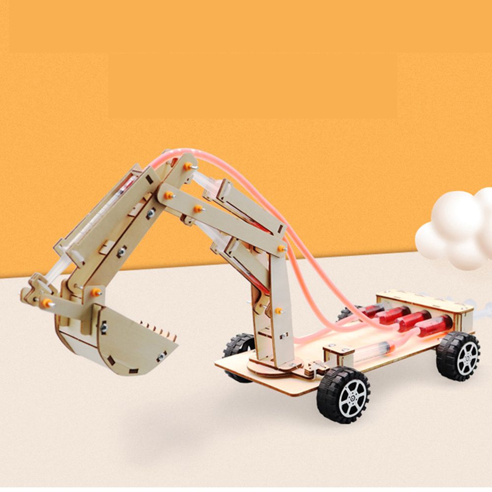 Toy Invention Science and Education Student Technology Model Science Toy Hydraulic Excavator