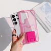 Transparent Glitter Bling Card Holder Wallet Phone Case For Samsung Galaxy S26 S25 S24 S23 Ultra Plus Soft TPU Shockproof Cover
