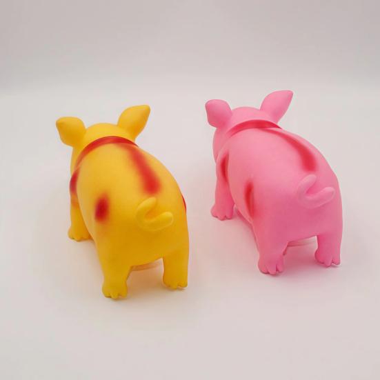 Schreiendes Schwein Quietschespielzeug mit realistischem Geräusch Weiches TPR Stressabbau Fidget für Kinder Erwachsene Niedliches tierförmiges Dekompressions-Gadget