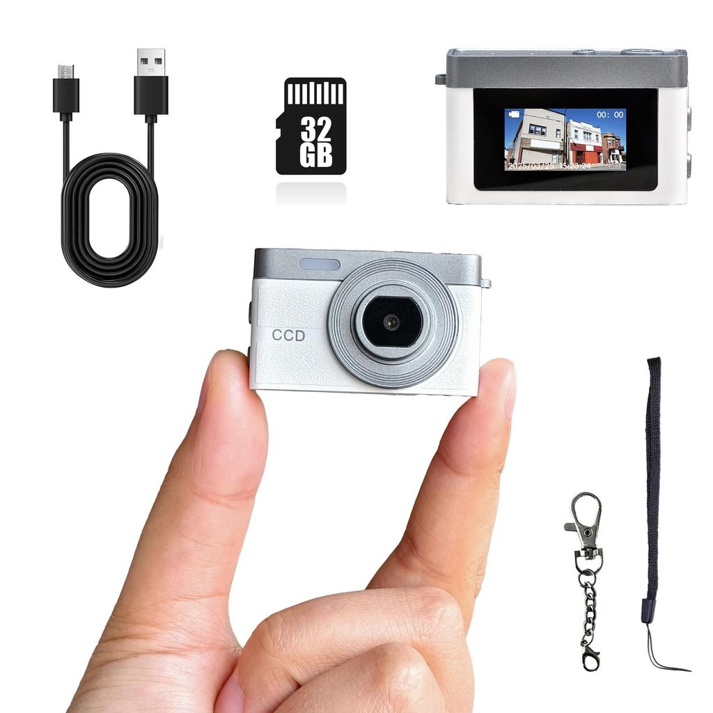 Small digital mini digital 16g easy to keychain for 32GB card Japanese instruction manual camera, camera, 1080P, 0.96-inch screen, weight, carry, set,