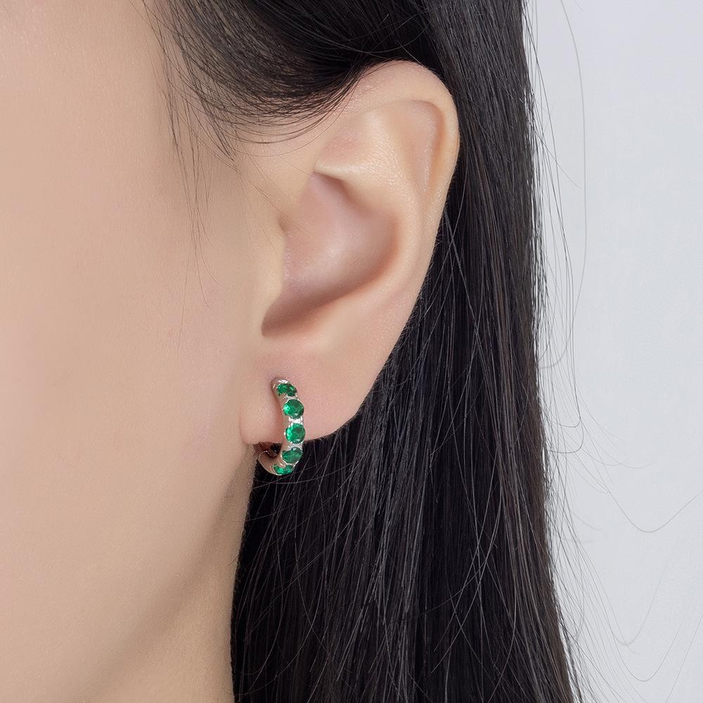High-End Retro Zirconia Micro-Paved Round Earrings