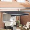 VidaXL Manual Retractable Awning Anthracite 300x250 Cm 3329931