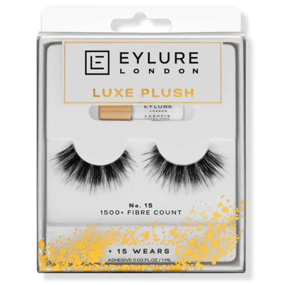 Eylure London - False Eyelashes with Glue - Luxe Plush No. 15 -