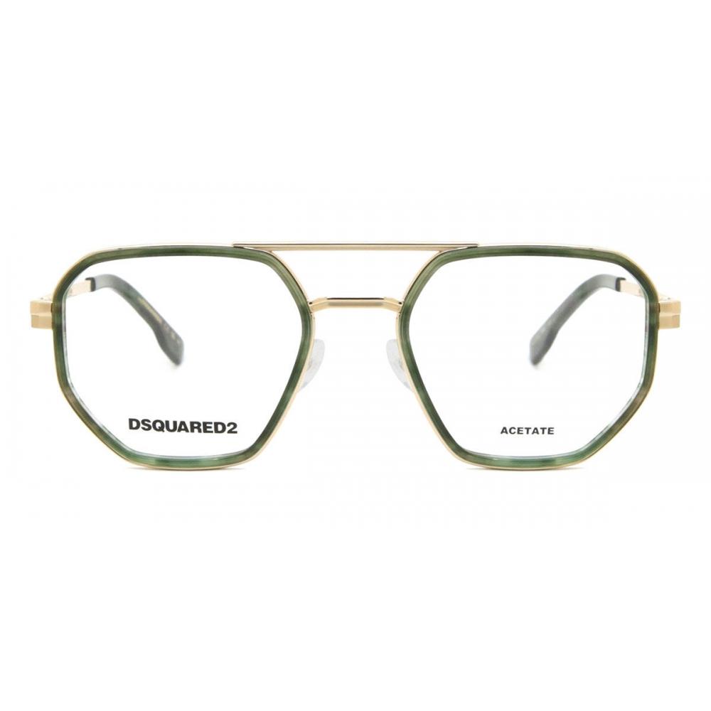 

Dsquared2 D2 0111 Jdj Мужские очки Green Horn/Gold/52-20-145