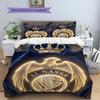 Biancheria da letto con motivo Al-Nassr FC, Set piumone Copripiumino Federa Regalo di Compleanno per la Casa(1 * copripiumino + 2 * federa, senza nucleo)