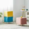 Nordic Light Luxury Cloth Stool - Square Bench for Living Room & Tea Table