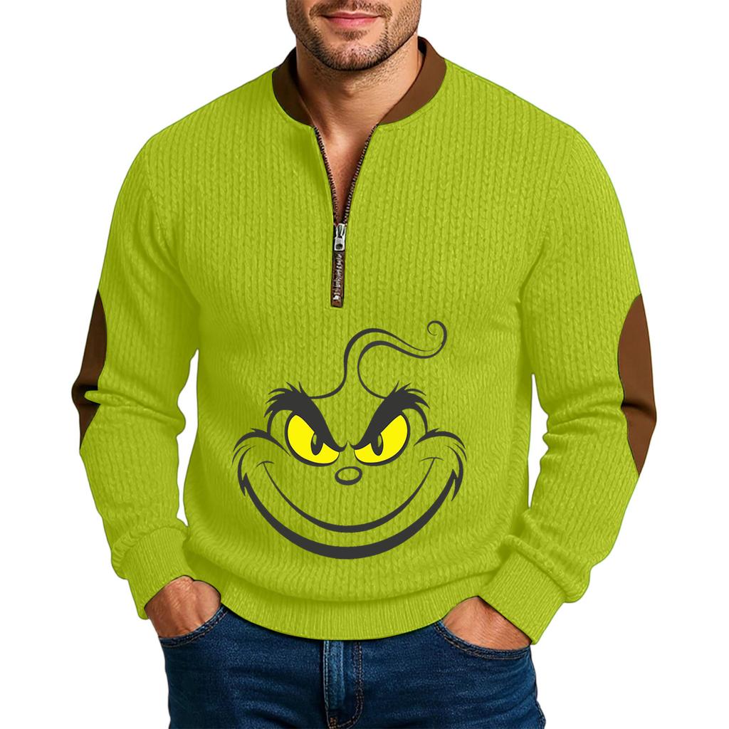 Men'S Outdoor Zipper Long Sleeved Sportswear Casual Sweatshirt