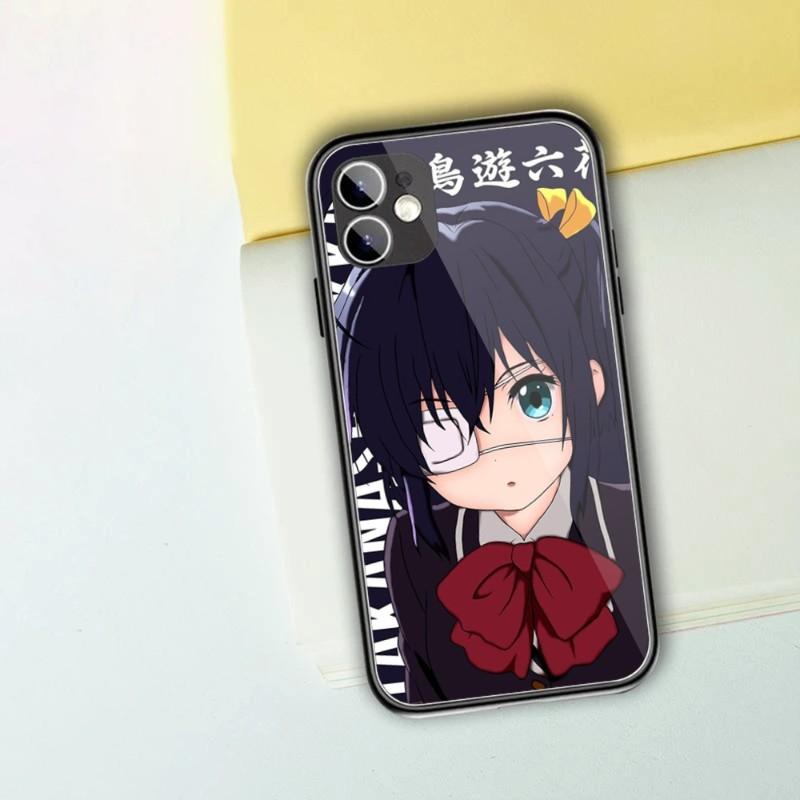 Demo Koi Ga Shitai Handyhülle für IPhone 14 13 12 11 XS X 8 7 6 Plus Mini Pro Max SE 2022 Schwarz PC TPU Glas Handyhülle