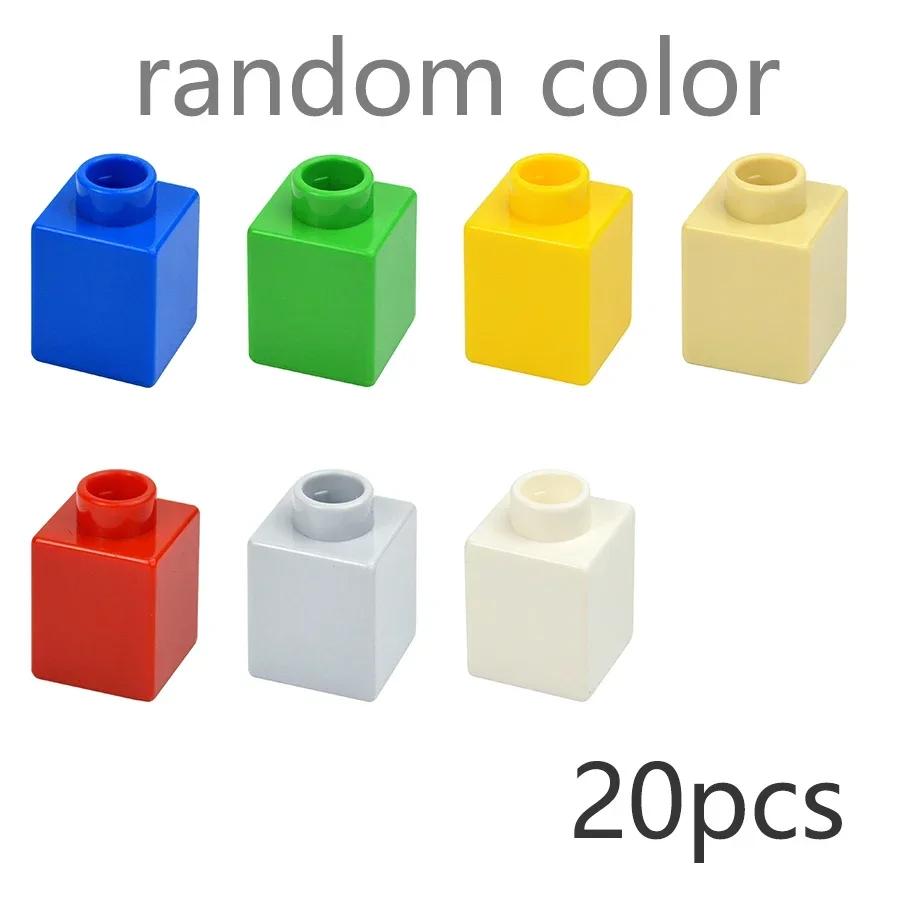 MOC Big Size Bulk Bricks Thick Building Blocks Educational Kid Creative Toys Slope Thin Large Particles Compatible With Duploes