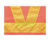 TRUSCO Mesh Safety Short 420mm Length Vest, Length, Orange/Yellow,