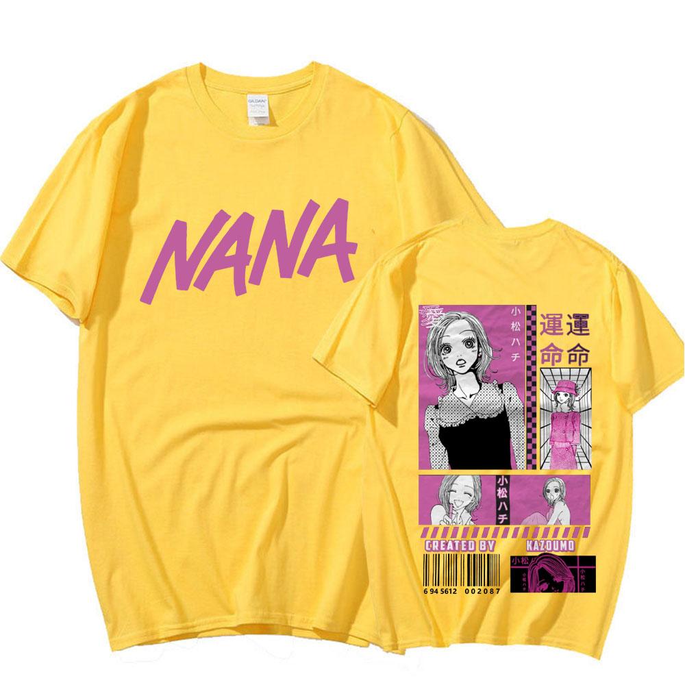 

Nana Osaki Hachi Komatsu Аниме футболка с черными камнями Band Unisexga футболки унисекс из мягкого хлопка повседневные футболки большого размера с короткими рукавами 3XL
