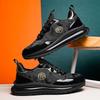 Air Cushion Men Running Shoes Breathable Black Sports Shoes Women Athletic Training Shoes Men Platform Leather Casual Sneakers