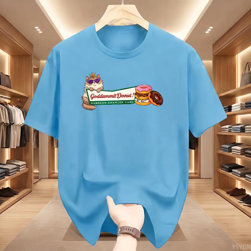 Princess Donut T Shirt Dungeon Crawler Carl T-shirt Cat Lover Graphic T Shirts Funny Cotton Comfortable Clothes
