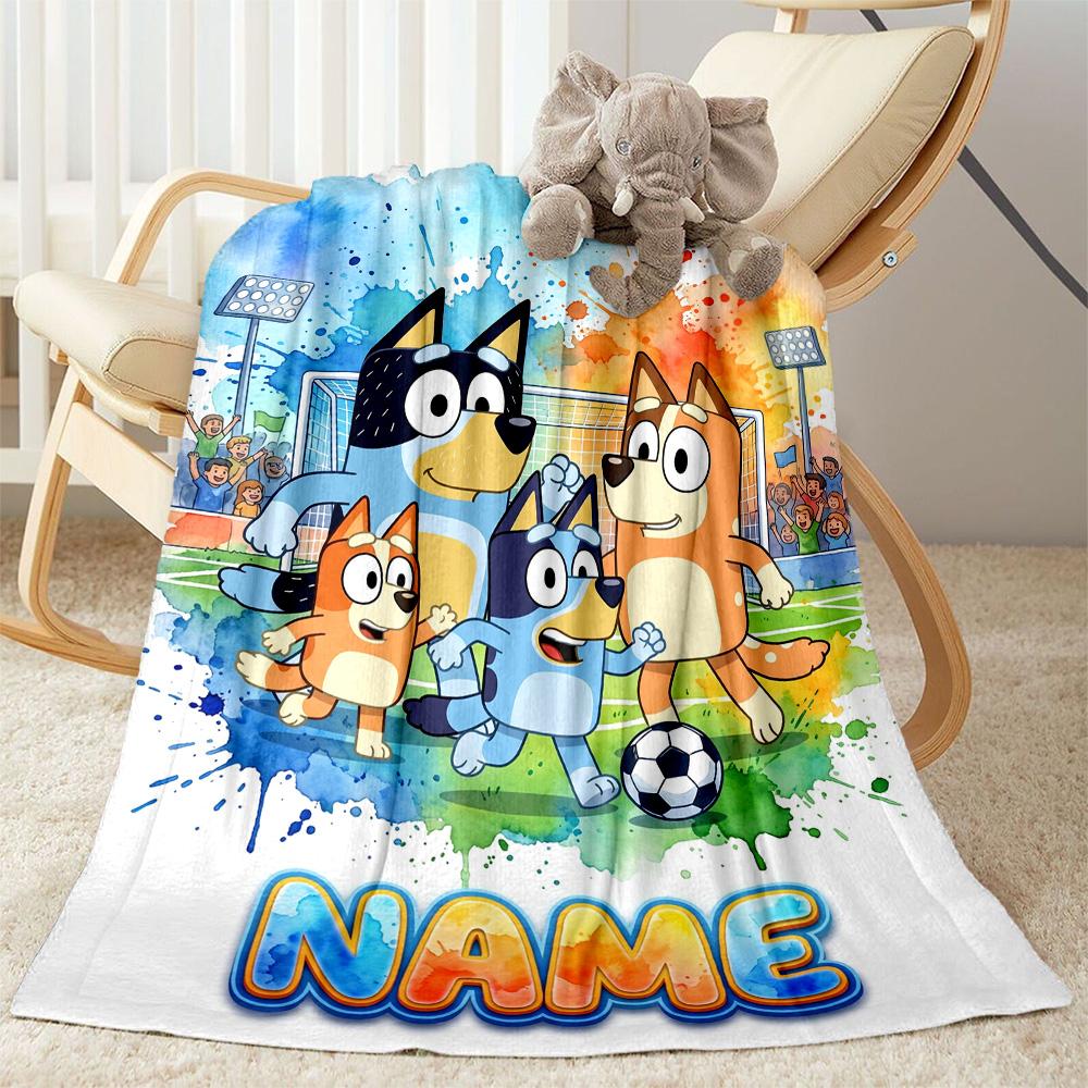 Dad Soccer Fun Customize Text Blanket Gift Personalized Blanket Soft & Cozy Great for Couch Sofa Bedding Living Room All-Season Use