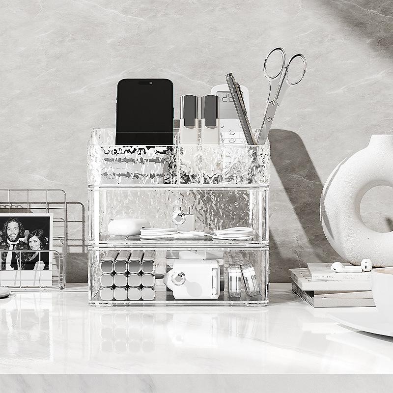 Luxury Desktop Cosmetic Storage Drawer - Makeup and Skincare Organizer