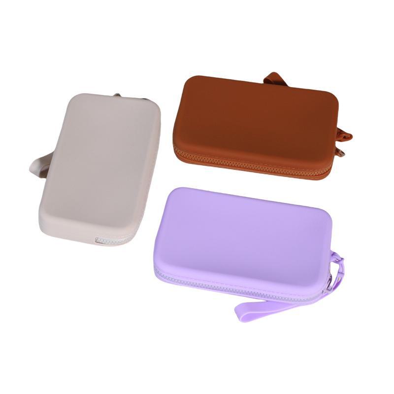 Silicone Zipper Bag: Compact Waterproof Cosmetic and Passport Pouch