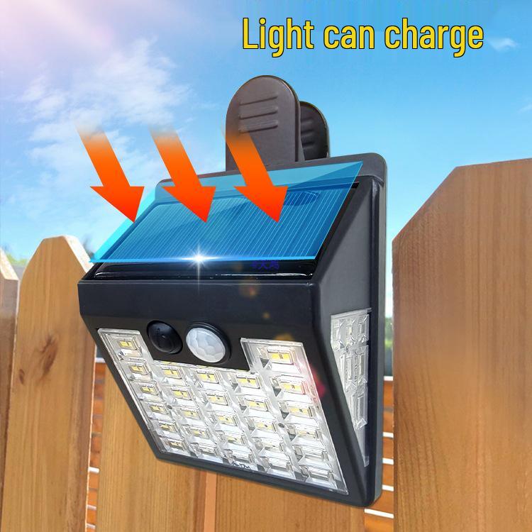 2025 Solar Outdoor Courtyard Light: Motion Sensor, Waterproof, Clip-On for Balcony