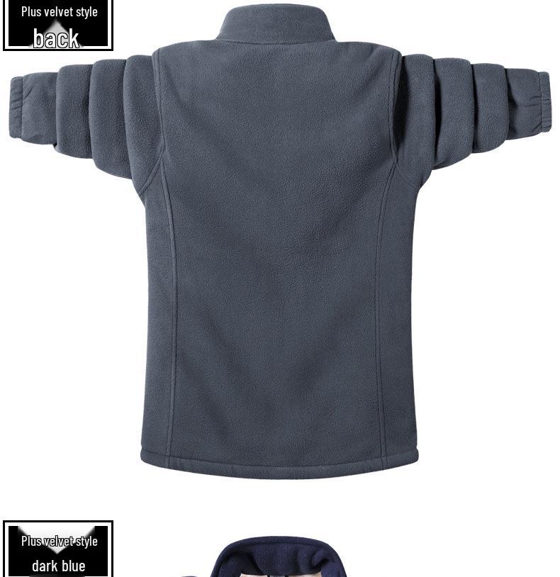 Plus Size Men's Lambskin Jacket and Sweater for Autumn/Winter 