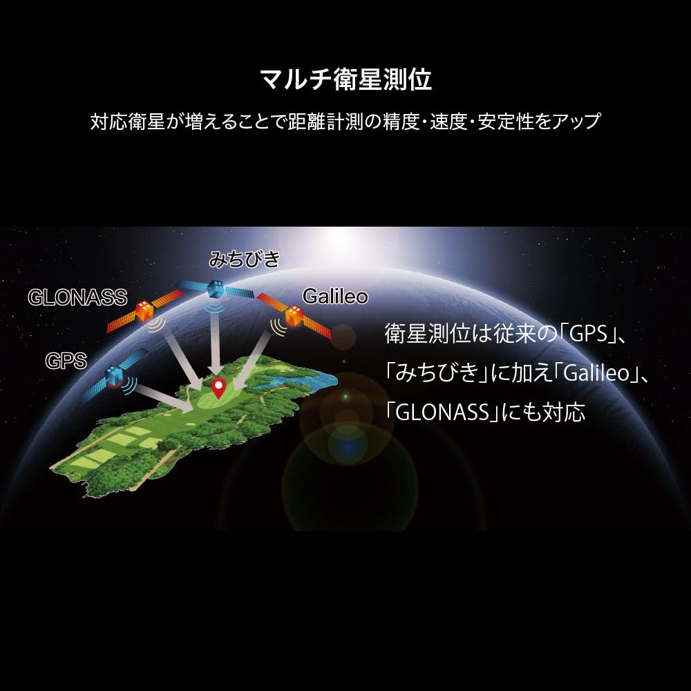 Shot Navi Crest2 Touch Schwarz 1,2 Zoll Touchpanel Farb-LCD Ausgestattet mit dem neuesten GPS-Chip [M10] Hergestellt in Japan (hergestellt in einem inländischen ISO9001