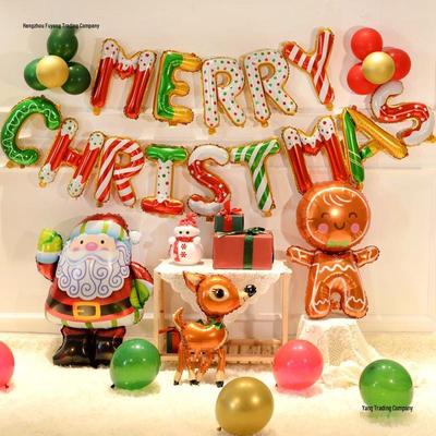 Christmas Letter Balloons for Storefronts, Kindergartens, Parties & Event Decorations