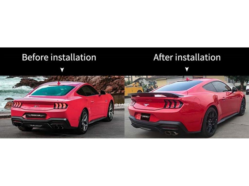 Carbon Fiber Rear Spoiler for 2024+ Ford Mustang Dark Horse S650