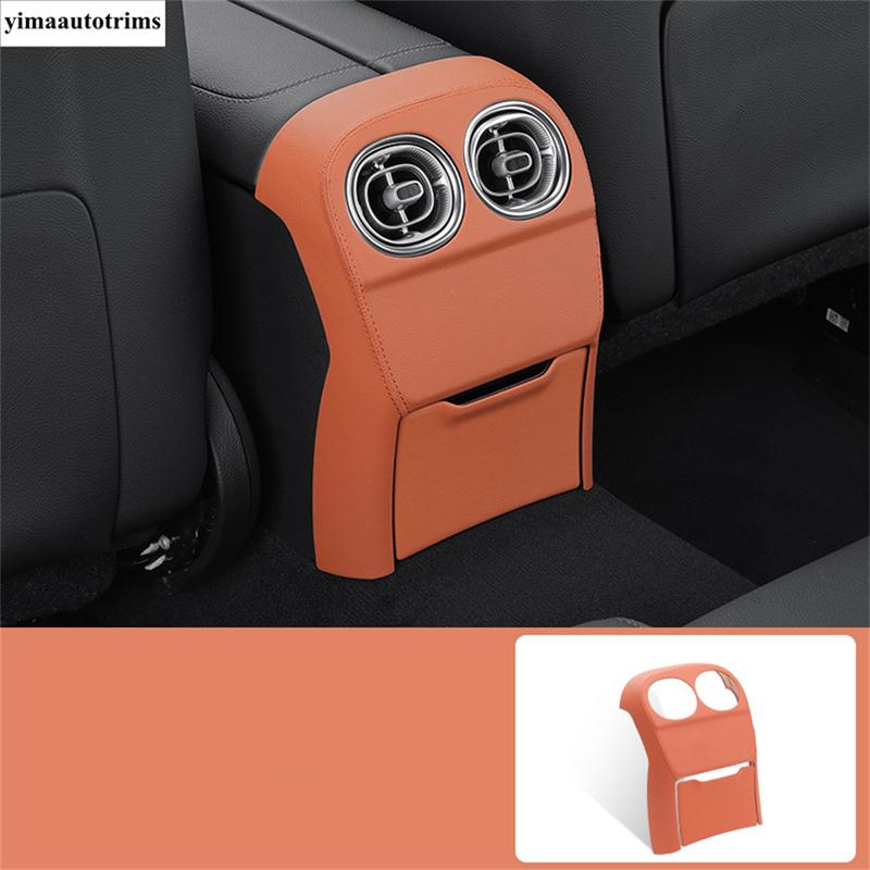 Armrest Box Rear Air AC Vent Outlet PU Leather Cushion Mat Pad Cover Protection Accessories For Benz C Class W206 - 2025