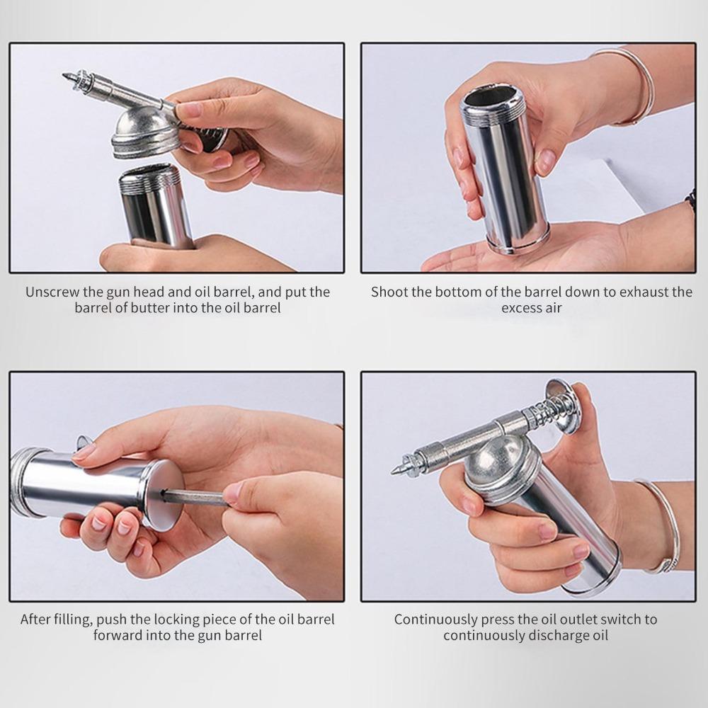 80cc Kapazität 1000PSI Ausgangsdruck Öler Mini Fettpresse Maschine Handheld Hochdruck Öler Handwerkzeuge