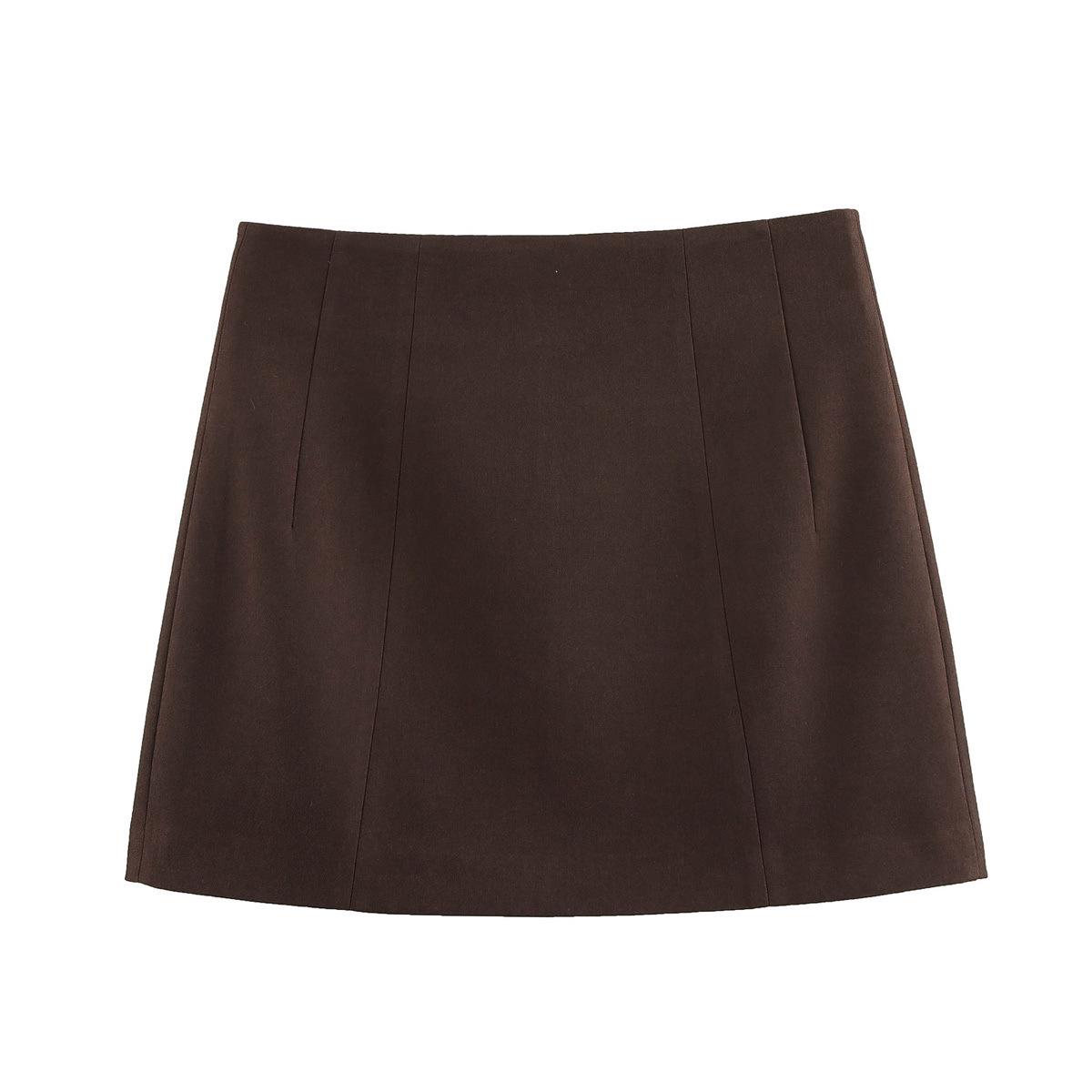 

Весна 2025 Женский шикарный костюм: Комплект юбки миди с высокой талией и свободных длинных брюк L