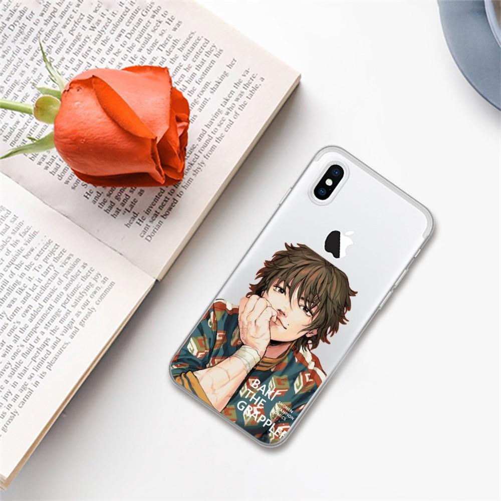 Japan Anime Baki Phone Case For iPhone 15 14 13 12 11 Pro Max Mini X Xs XR 6 7 8 Plus SE 2020 Transparent Case