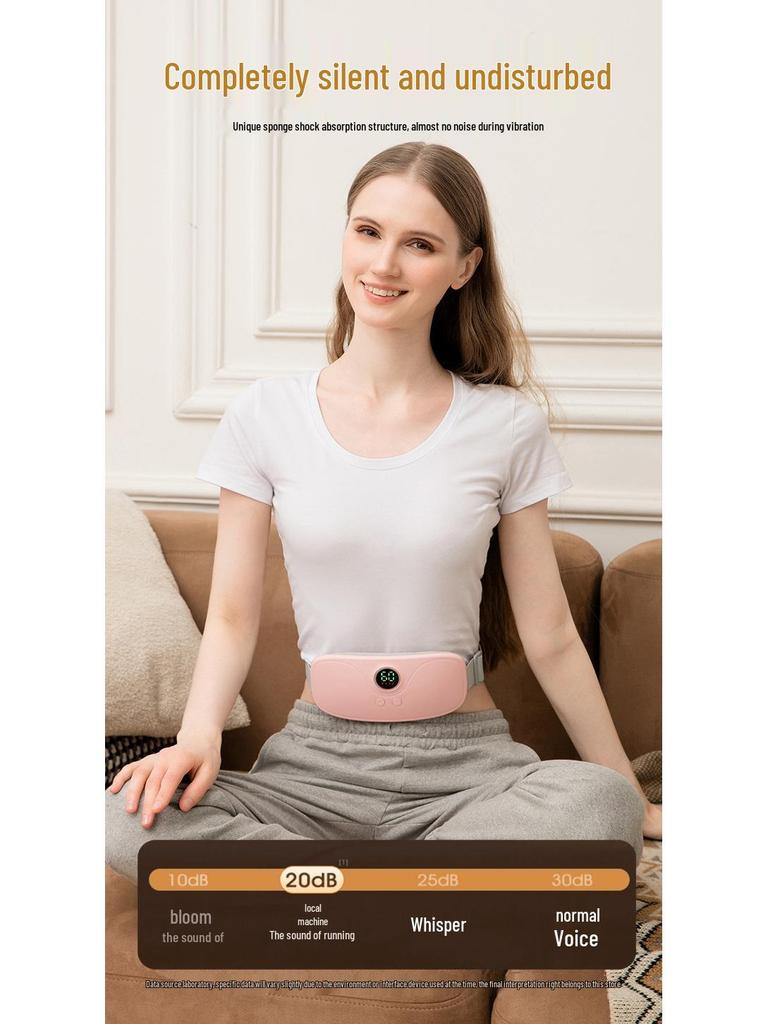 Intelligent Heating Menstrual Relief Belt: Vibration, Hot Compress, Abdomen Massager, and Waist Support for Women