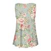 Frauen Sommer Ärmellose Casual Floral Gedruckt O-ansatz T-Shirt Tops Bluse