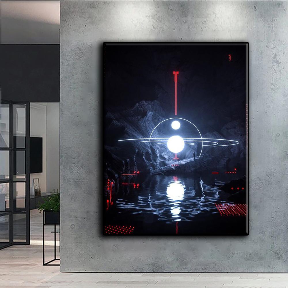 Diamond Embroidery CyberPunk Geometric Aesthetics 5D DIY Diamond Painting Cross Stitch Rhinestone