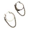 Korean Dongdaemun Chain Tassel Ear Cuff: High-End Retro Luxury Earrings for Women